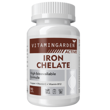 Vitamin Garden, Железо (бисглицинат), капсулы, 90 шт.