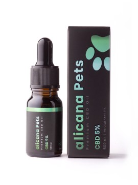 Alicana, CBD масло 5% «Широкий спектр» для кошек и собак, жидкость, 10 мл