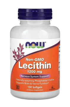 Now Foods, Лецитин (соевый), капсулы, 100 шт.