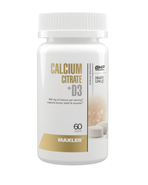 Maxler, Кальция цитрат + D3, таблетки, 60 шт.