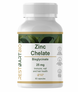 Restartbio, Цинк (бисглицинат), капсулы, 60 шт.
