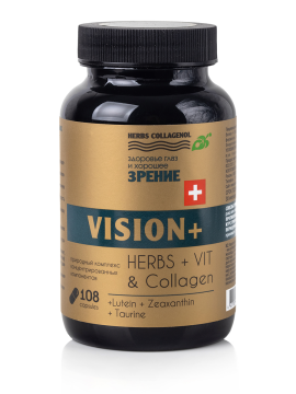 Сиб-Крук, VISION+ Комплекс с коллагеном для здоровья глаз, капсулы, 108 шт.