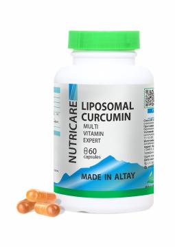 Алтайские традиции, Комплекс «Мультивитамины», Липосомальный куркумин + 12 витаминов, капсулы (веган), 60 шт.