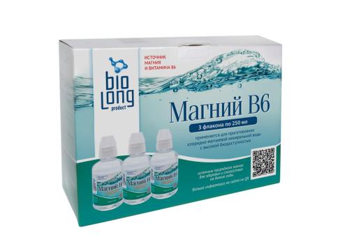 Biolong, Биолонг Магний B6, жидкость, 3*250 мл