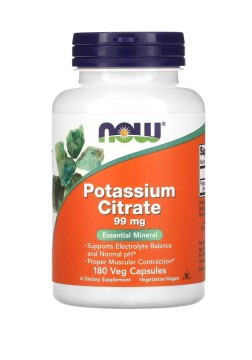 Now Foods, Калий (цитрат), капсулы, 180 шт.