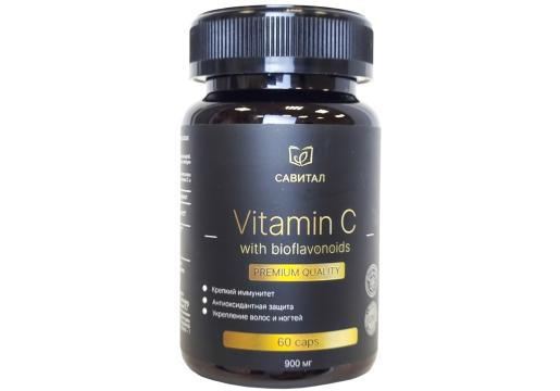 Савитал, Витамин C (аскорбат натрия) с биофлавоноидами, капсулы, 60 шт.