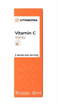 Vitaboom, Витамин C, спрей, 30 мл